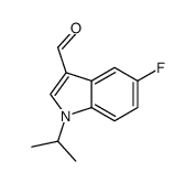 5-fluoro-1-(propan-2-yl)-1H-indole-3-carboxaldehyde结构式