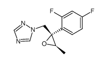 1-(((2S,3R)-2-(2,4-二氟苯基)-3-甲基环氧乙基-2-基)甲基l)-1H-1,2,4-三唑结构式