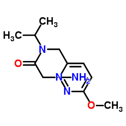 N-Isopropyl-N-[(6-methoxy-3-pyridazinyl)methyl]glycinamide结构式