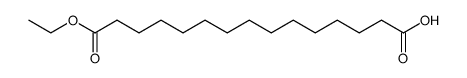 pentadecanedioic acid monoethyl ester Structure