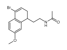 N-[2-(4-bromo-7-methoxy-1,2-dihydro-1-naphthyl)ethyl]acetamide Structure