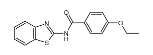 N-(1,3-benzothiazol-2-yl)-4-ethoxybenzamide结构式