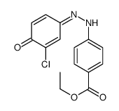 ethyl 4-[2-(3-chloro-4-oxocyclohexa-2,5-dien-1-ylidene)hydrazinyl]benzoate Structure