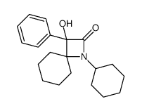 1-cyclohexyl-3-hydroxy-3-phenyl-1-azaspiro[3.5]nonan-2-one Structure