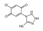 2-chloro-5-(5-sulfanylidenetetrazolidin-1-yl)cyclohexa-2,5-diene-1,4-dione Structure