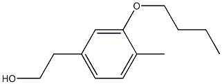 2-(3-butoxy-4-methylphenyl)ethanol Structure