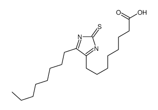 8-(5-octyl-2-sulfanylideneimidazol-4-yl)octanoic acid结构式