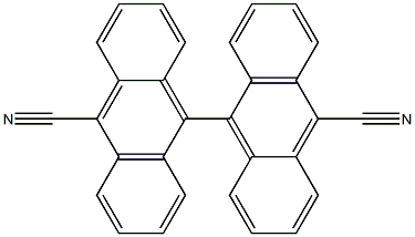 [9,9'-bianthracene]-10,10'-dicarbonitrile Structure