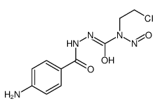 3-[(4-aminobenzoyl)amino]-1-(2-chloroethyl)-1-nitrosourea结构式