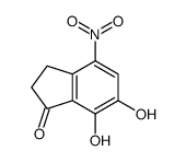 1H-Inden-1-one,2,3-dihydro-6,7-dihydroxy-4-nitro-(9CI) Structure