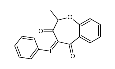2-methyl-4-(phenyl-l3-iodanylidene)benzo[b]oxepine-3,5(2H,4H)-dione Structure