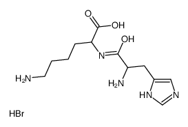 (S)-6-氨基-2-((S)-2-氨基-3-(1H-咪唑-4-基)丙酰胺基)己酸氢溴酸盐图片