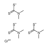 chromium(3+),N,N-dimethylcarbamodithioate结构式