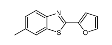 Benzothiazole, 2-(2-furanyl)-6-methyl- (9CI) Structure