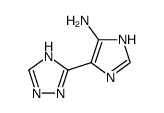 1H-Imidazol-4-amine,5-(1H-1,2,4-triazol-3-yl)-(9CI) structure