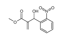 3-hydroxy-2-methylene-3-(2-nitrophenyl)propanoic acid methyl ester Structure