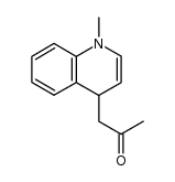 1-methyl-4-acetonyl-1,4-dihydroquinoline结构式
