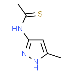 Ethanethioamide,N-(5-methyl-1H-pyrazol-3-yl)-结构式