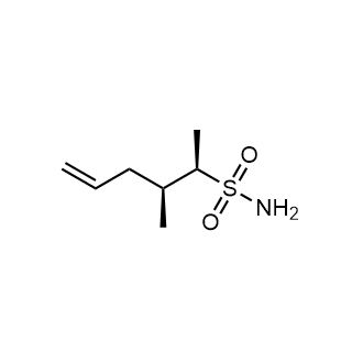 (2R,3S)-3-Methylhex-5-ene-2-sulfonamide Structure