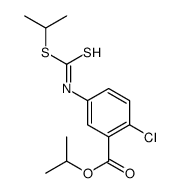 propan-2-yl 2-chloro-5-(propan-2-ylsulfanylcarbothioylamino)benzoate结构式