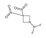 N,N-difluoro-3,3-dinitroazetidin-1-amine结构式