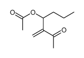 (3-methylidene-2-oxoheptan-4-yl) acetate Structure