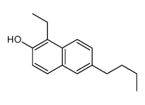 6-butyl-1-ethylnaphthalen-2-ol Structure