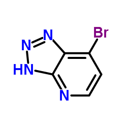 7-Bromo-1H-[1,2,3]triazolo[4,5-b]pyridine结构式