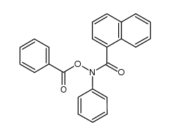 N-(1-naphthoyl)-N-phenyl-O-benzoylhydroxylamine结构式