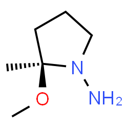 1-Pyrrolidinamine,2-methoxy-2-methyl-,(S)-(9CI)结构式