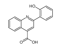 2-(2-hydroxyphenyl)-quinoline-4-carboxylic acid结构式