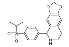 5,6,7,8-Tetrahydro-5-[4-(isopropylsulfonyl)phenyl]-1,3-dioxolo[4,5-g]isoquinoline结构式