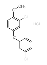 Iodonium, (3-chloro-4-methoxyphenyl)(3-chlorophenyl)-, chloride structure