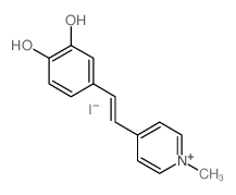 Pyridinium,4-[2-(3,4-dihydroxyphenyl)ethenyl]-1-methyl-, iodide (1:1) structure