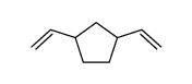 1,3-bis(ethenyl)cyclopentane Structure