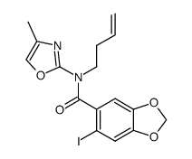 N-(but-3-enyl)-6-iodo-N-(4-methyloxazol-2-yl)-3,4-methylenedioxybenzamide结构式