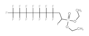 Phosphonic acid,(3,3,4,4,5,5,6,6,7,7,8,8,9,9,9-pentadecafluoro-1-iodononyl)-, diethyl ester(8CI,9CI) structure