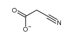 cyanoacetic acid, deprotonated form Structure