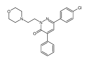 6-(4-chlorophenyl)-2-(2-morpholin-4-ylethyl)-4-phenylpyridazin-3-one Structure