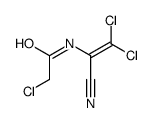 2-chloro-N-(2,2-dichloro-1-cyanoethenyl)acetamide Structure