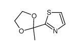 2-(2-METHYL-1,3-DIOXOLAN-2-YL)THIAZOLE Structure