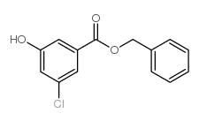 3-CHLORO-5-HYDROXY-BENZOIC ACID BENZYL ESTER Structure
