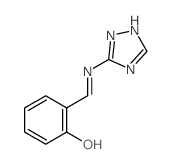 Phenol,2-[(1H-1,2,4-triazol-5-ylimino)methyl]- Structure