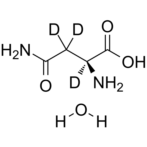 L-Asparagine-d3 hydrate Structure