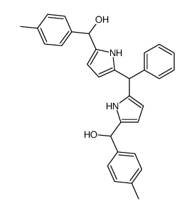 1,9-bis[α-hydroxy-α-(p-tolyl)methyl]-5-phenyldipyrromethane Structure