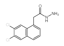 1-Naphthaleneaceticacid, 6,7-dichloro-, hydrazide Structure