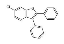 6-Chlor-2,3-diphenylbenzo(b)thiophen结构式