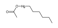 hexylmercury (1+), acetate Structure