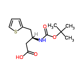 (R)-3-((叔丁氧羰基)氨基)-4-(噻吩-2-基)丁酸图片
