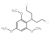 Benzenamine,N,N-bis(2-chloroethyl)-2,4,6-trimethoxy- Structure